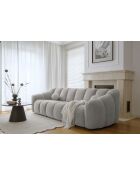 Feste Sofaschale für 3,5/4 Personen, hellgrau — 260 x 109 x 75 cm