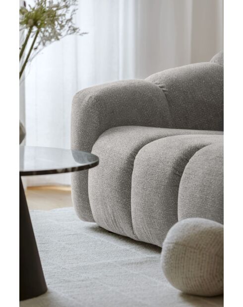 Feste Sofaschale für 3,5/4 Personen, hellgrau — 260 x 109 x 75 cm