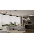 Vaste hoekbank L, links Cloud Lichtgrijs - 260x197x76 cm