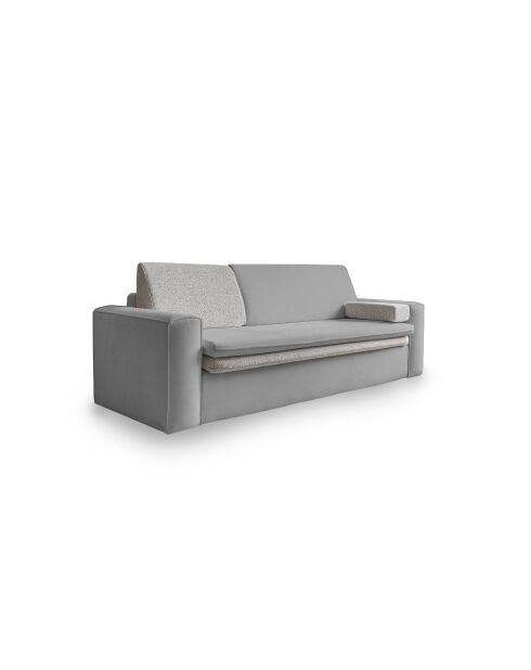 Sofá convertible de 3 plazas gris Wilson - 237x97x90 cm