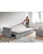 Sofá convertible de 3 plazas gris Wilson - 237x97x90 cm