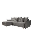 Lazy Lukka omkeerbare omkeerbare hoekbank donkergrijs - 253x155x85 cm