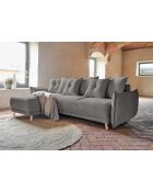Lazy Lukka omkeerbare omkeerbare hoekbank donkergrijs - 253x155x85 cm