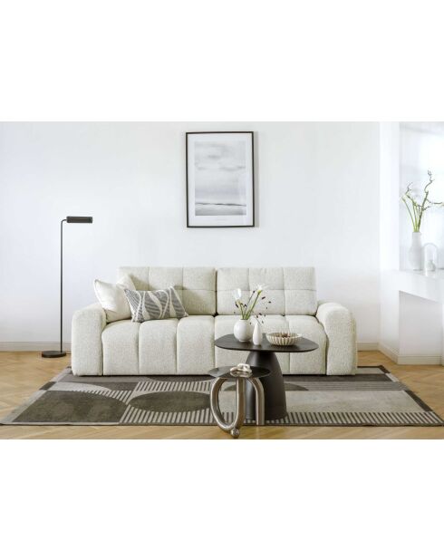 LULU grijze converteerbare 3-zitsbank - 247x96x94 cm