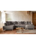 Lazy Lukka Latte Ecksofa, U-förmig, für die linke Ecke, 320 x 191 x 85 cm