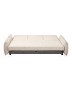 Lazy Lukka Klappsofa für 3 Personen, 230 x 100 x 92 cm, beige