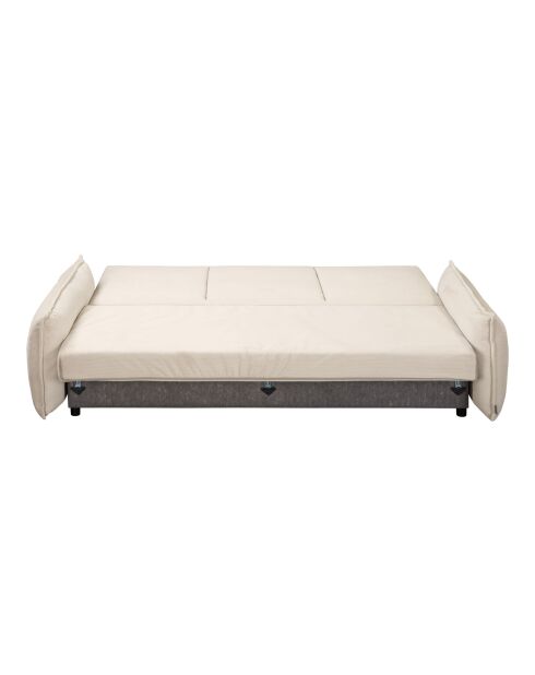 Lazy Lukka Klappsofa für 3 Personen, 230 x 100 x 92 cm, beige