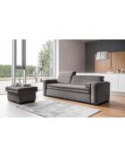 Groovy Miu donkergrijze converteerbare 3-zitsbank - 235x95x92/82 cm