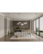 Cloud Hellgraues 4-Sitzer-Sofa — 247x109x76 cm