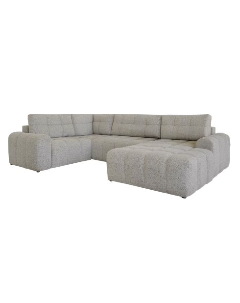 Lulu Grey U-right converteerbare hoekbank - 333x213x94 cm