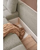 Lulu Grey U-right converteerbare hoekbank - 333x213x94 cm