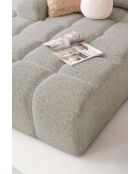 Lulu Grey U-right converteerbare hoekbank - 333x213x94 cm