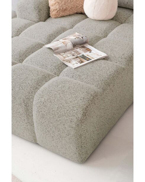 Lulu Grey U-right converteerbare hoekbank - 333x213x94 cm