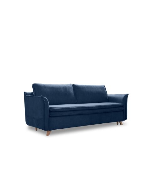 Charming Charlie Slim 3-zits converteerbare bank marineblauw - 225x90x85 cm