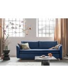 Charming Divano convertibile Charlie Slim a 3 posti blu marino - 225x90x85 cm