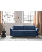Charming Divano convertibile Charlie Slim a 3 posti blu marino - 225x90x85 cm