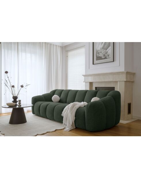 Feste Sofaschale für 3,5/4 Personen, dunkelgrün — 260 x 109 x 75 cm