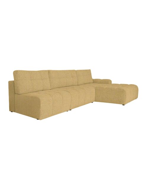 S-MAX konvertierbares Ecksofa rechts Lulu Yellow - 338x184x94 cm