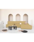 S-MAX konvertierbares Ecksofa rechts Lulu Yellow - 338x184x94 cm