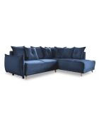 L Ecksofa, rechtwinklig, Lazy Lukka, Marineblau, 247 x 191 x 85 cm
