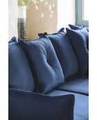 L Ecksofa, rechtwinklig, Lazy Lukka, Marineblau, 247 x 191 x 85 cm