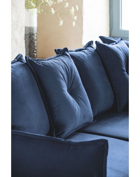 L Ecksofa, rechtwinklig, Lazy Lukka, Marineblau, 247 x 191 x 85 cm