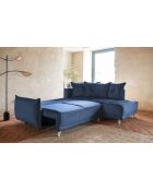 L Ecksofa, rechtwinklig, Lazy Lukka, Marineblau, 247 x 191 x 85 cm