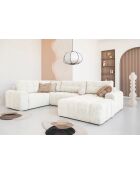 Divano angolare trasformabile Lulu Beige U-right - 333x213x94 cm