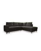 L Wandelbares rechtwinkliges Ecksofa Lofty Lilly Gray - 237x197x84 cm