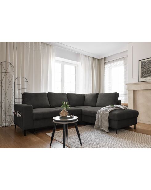 L Wandelbares rechtwinkliges Ecksofa Lofty Lilly Gray - 237x197x84 cm