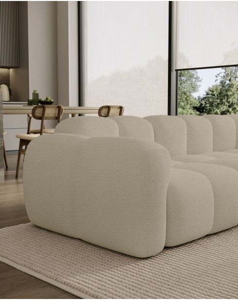 Sofá Cloud Beige de 4 plazas - 247x109x76 cm