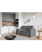 Lucky Lucy grijze converteerbare 2-zitsbank - 168x88x90 cm