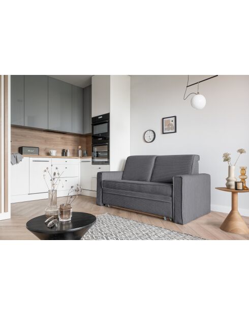 Lucky Lucy grijze converteerbare 2-zitsbank - 168x88x90 cm