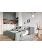 Lucky Lucy grijze converteerbare 2-zitsbank - 168x88x90 cm