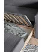 Lucky Lucy grijze converteerbare 2-zitsbank - 168x88x90 cm