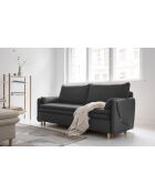 Simon 3-Sitzer-Ausziehsofa, dunkelgrau — 207 x 90 x 85 cm