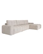 S-MAX konvertierbares Ecksofa rechts Lulu Salt and Pepper- 364x184x94 cm