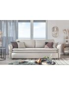 Charmante beige converteerbare driezitsbank Charlie - 225x92x85 cm