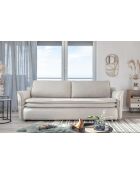 Charmante beige converteerbare driezitsbank Charlie - 225x92x85 cm