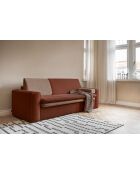 Sofá convertible de 3 plazas Wilson Brick - 237x97x90 cm