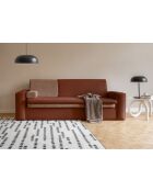 Sofá convertible de 3 plazas Wilson Brick - 237x97x90 cm