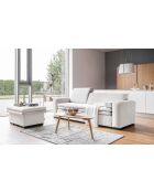 Beigefarbenes ausziehbares 3-Sitzer-Sofa von Groovy Miu, 235 x 95 x 92/82 cm
