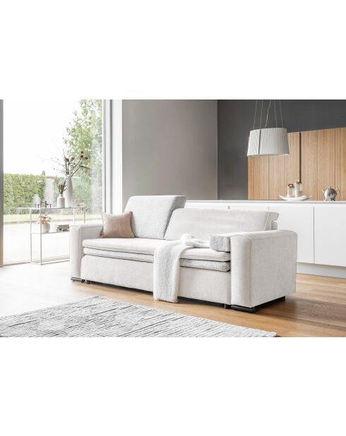 Beigefarbenes ausziehbares 3-Sitzer-Sofa von Groovy Miu, 235 x 95 x 92/82 cm