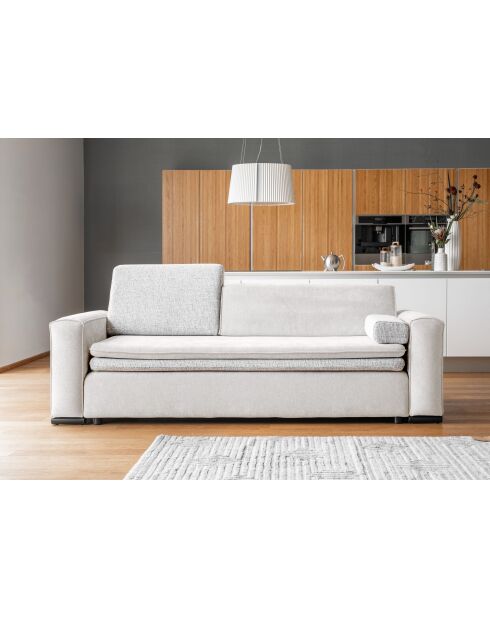 Beigefarbenes ausziehbares 3-Sitzer-Sofa von Groovy Miu, 235 x 95 x 92/82 cm