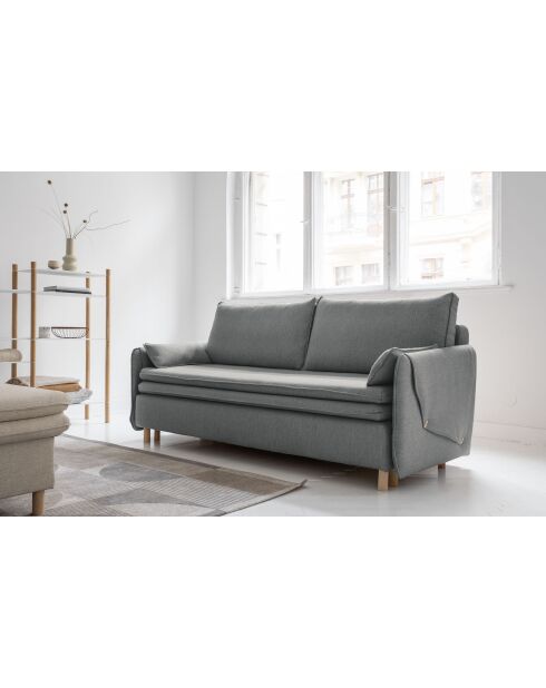 Simon Grey ausziehbares 3-Sitzer-Sofa, 207 x 90 x 85 cm