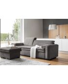 Dunkelgraues ausziehbares 3-Sitzer-Sofa von Groovy Miu — 235 x 95 x 92/82 cm