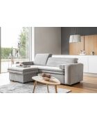 Ausziehbares 3-Sitzer-Sofa von Groovy Miu, 235 x 95 x 92/82 cm, grau