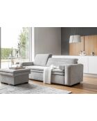 Ausziehbares 3-Sitzer-Sofa von Groovy Miu, 235 x 95 x 92/82 cm, grau