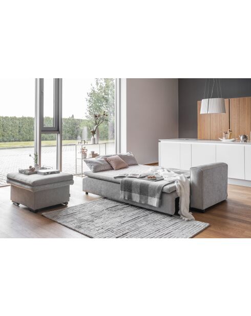 Ausziehbares 3-Sitzer-Sofa von Groovy Miu, 235 x 95 x 92/82 cm, grau