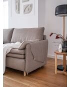 Simon Taupe, ausziehbares 3-Sitzer-Sofa, 207 x 90 x 85 cm